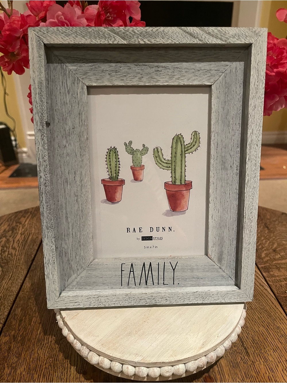 Rae Dunn Gray 'FAMILY' Farmhouse Wood Picture Frame